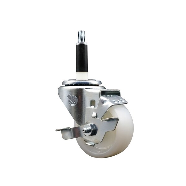3'' Nylon Swivel 7/8'' Expanding Stem Caster with Brake